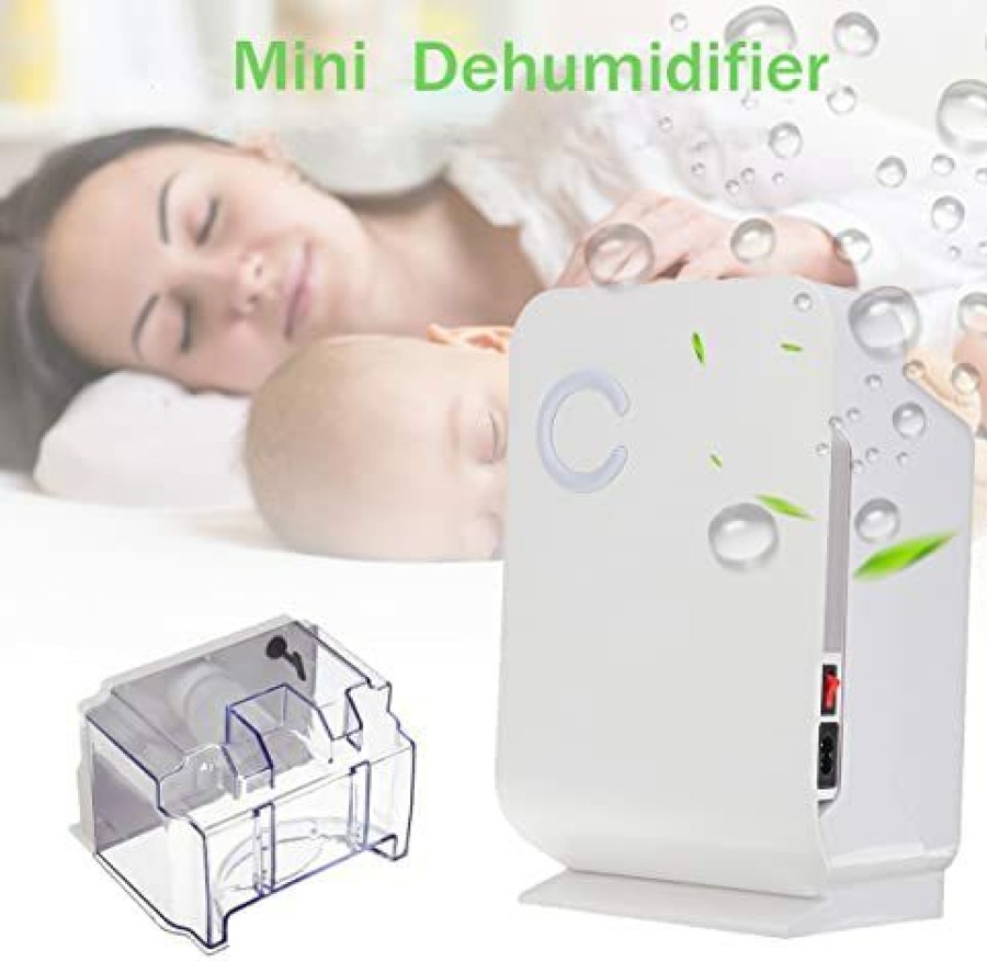 Dehumidifiers * | Bargain Sale Dehumidifier For Home 270 Sq Ft Portable Compact Dehumidifier Quiet With 1300Ml(44Oz) Water Tank For Bedroom Bathroom Office Kitchen Rv