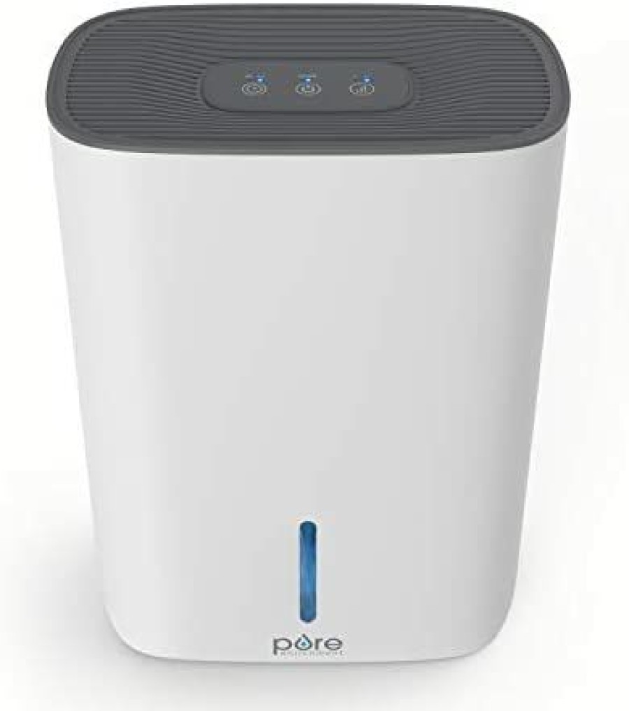 Dehumidifiers * | Bargain Sale Pure Enrichment Puredry Deluxe Dehumidifier Mid-Sized 1.5L Water Tank Eliminates 500Ml/Day In Excess Moisture From Closets, Bathrooms, Basements, Boats, Kitchens And Other Small To Mid-Sized Areas White