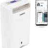 Dehumidifiers * | Affordable Price Ivation Smart Wifi Dehumidifier, Compact 19-Pint Desiccant Home Dehumidifier With Drain Hose & Smartphone Control | Ideal For Basement, Bathroom, Rv, Office, Kitchen & Small Spaces Up To 410 Sq/Ft White