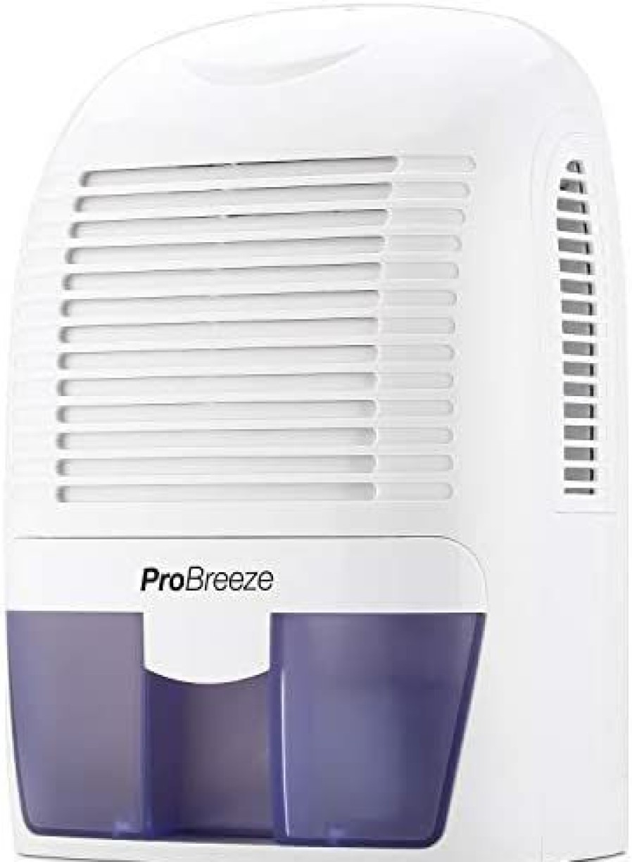 Dehumidifiers * | Limited Edition Pro Breeze Electric Mini Dehumidifier, 2200 Cubic Feet (250 Sq Ft), Compact And Portable For High Humidity In Home, Kitchen, Bedroom, Basement, Caravan, Office, Garage White