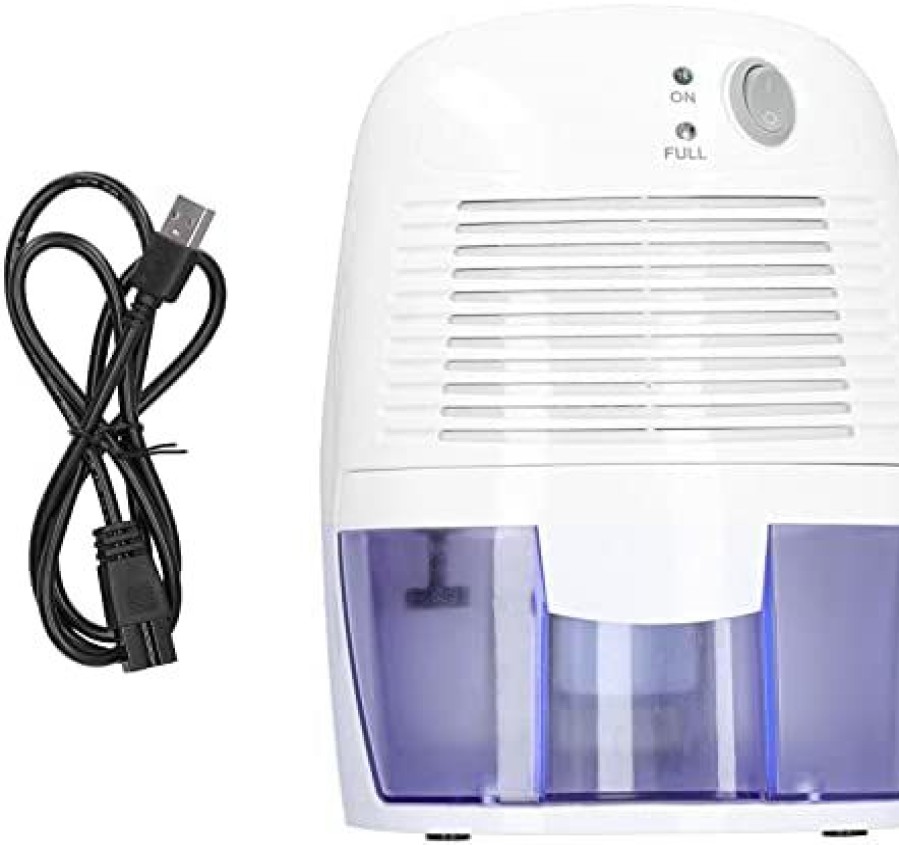 Dehumidifiers * | Bargain Sale Djdk Mini Usb Dehumidifier,Household Mini Dehumidifier Usb Air Dryer Machine Removes Moisture Humidity For Bedroom White